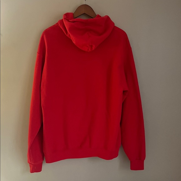 Champion Red Boston University Hockey Men's Hoodie Large - Picture 3 of 6